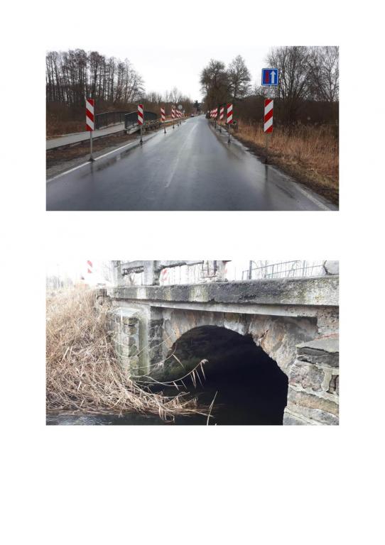 Oprava mostu v aleji ve směru na Provodín